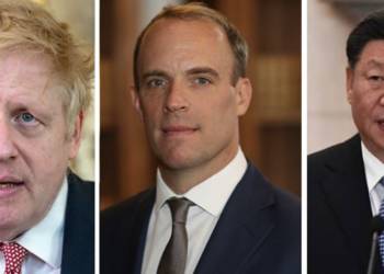 dominic Raab, Xi Jinping, Boris johnson