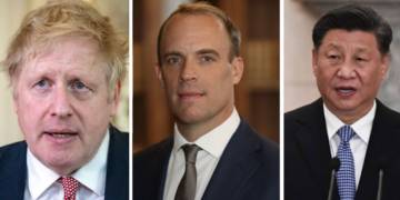 dominic Raab, Xi Jinping, Boris johnson
