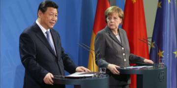 merkel xi jinping china