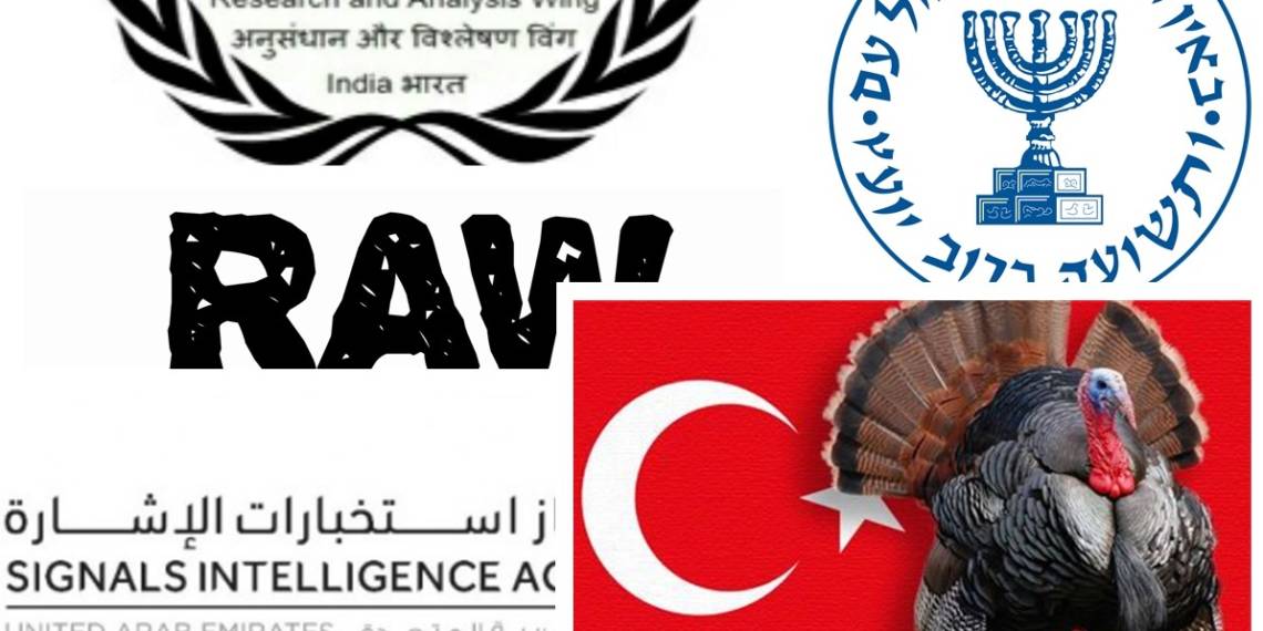 Turkey, RAW, UAE, SIA, India, Mossad, Israel