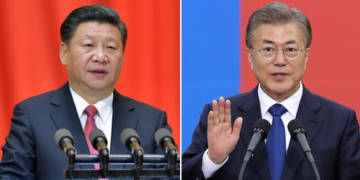 Xi Jinping, Moon Jae-in, China, South Korea, Samsung