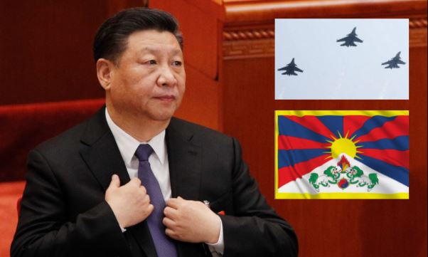 China India Tibet air raid drill