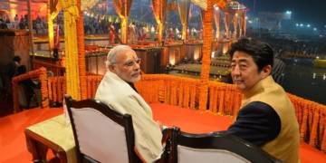 Japan, Abe, India