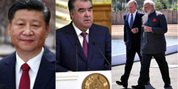 Tajikistan, China, Russia