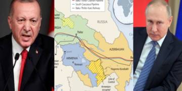 Azerbaijan, Armenia, Turkey, Russia