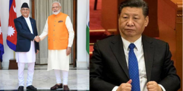 nepal, india, china