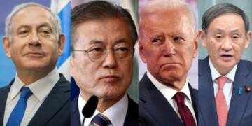 Donald Trump, USA, Biden, Moon Jae in, South Korea, Israel, Japan, Suga,