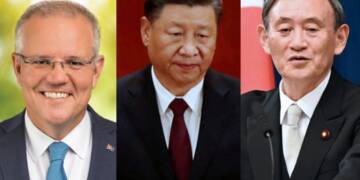 Scott Morrison, Xi Jinping, Quad, China, Japan, suga