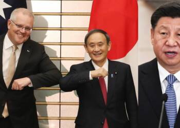 Japan, Australia, Suga, Scott Morrison, Xi Jinping, China, RCEP