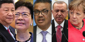 Xi Jinping, China, Carrie Lam, Erdogan, Tedros, Angela merkel