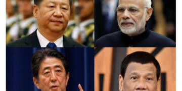 China, India, Philippines, Japan