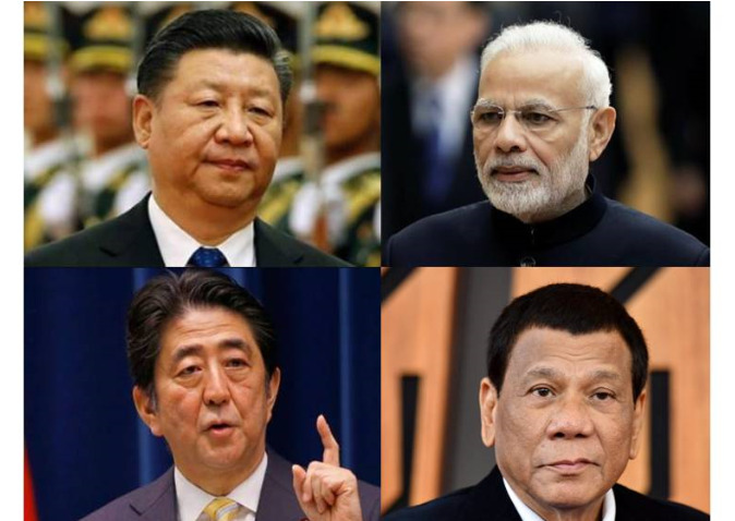 China, India, Philippines, Japan