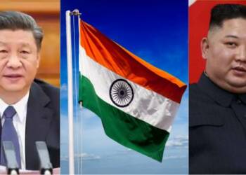 North Korea, China, India