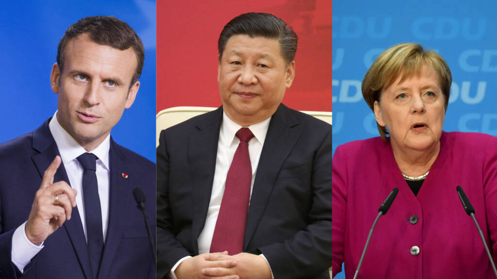Merkel, Macron, Jinping