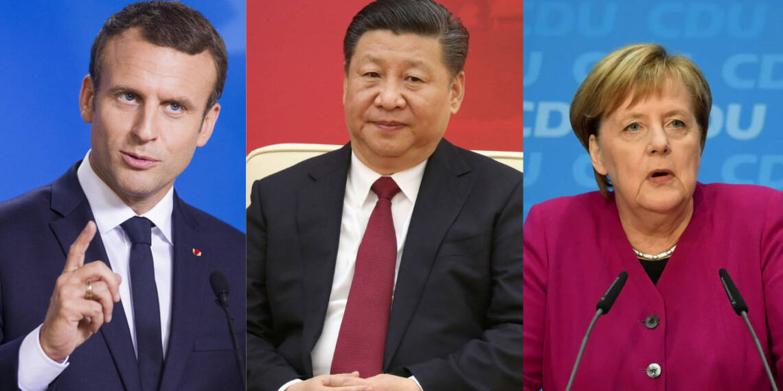 Merkel, Macron, Jinping