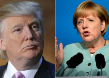 trump, merkel