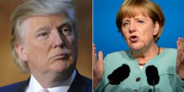 trump, merkel