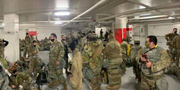 US soldiers, National Guards