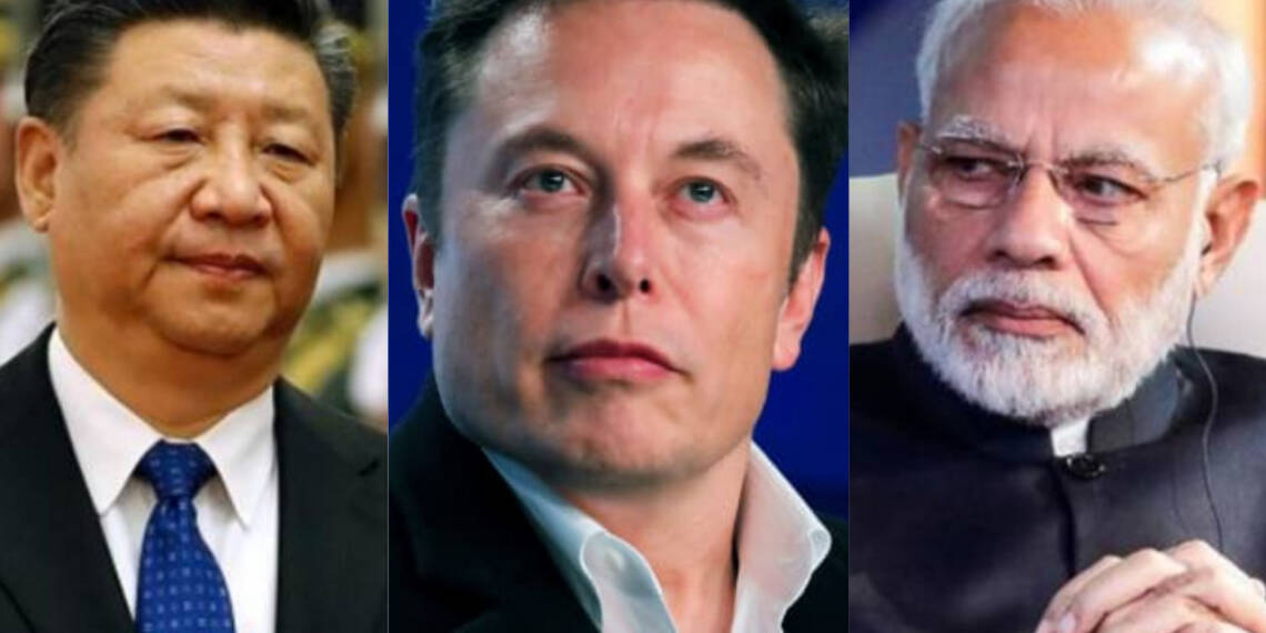 India, Elon Musk, China, Tesla