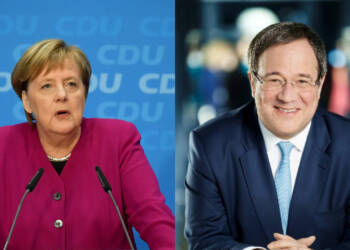 Laschet, Merkel, Germany