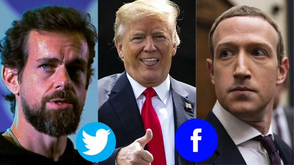 Trump, Facebook, Twitter, Social Media