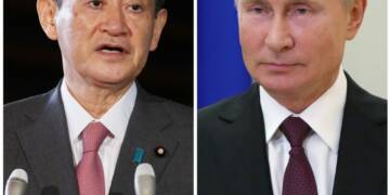 Russia, Japan, Suga, Putin