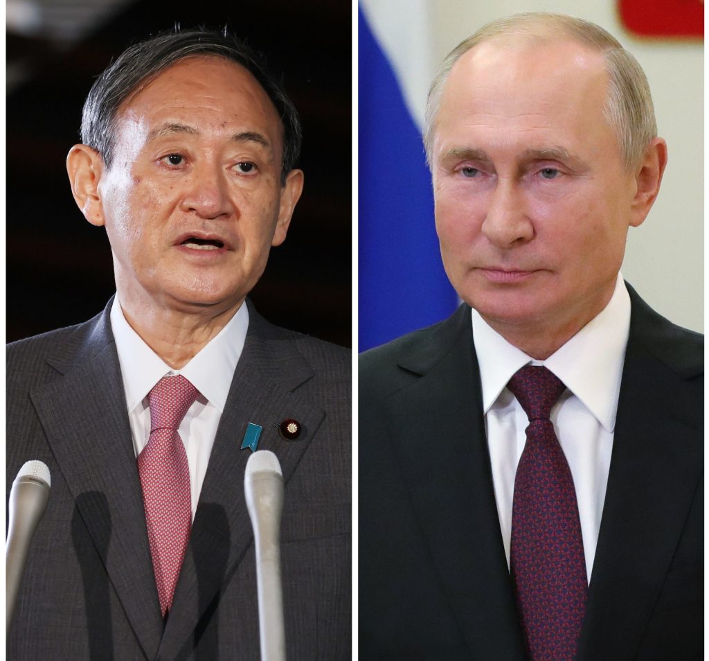 Russia, Japan, Suga, Putin