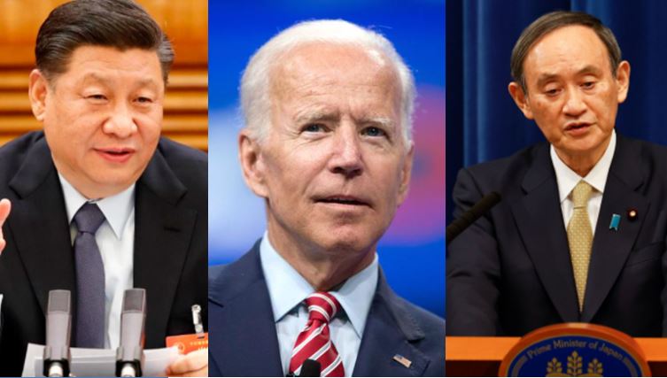 Xi Jinping, China, Suga, Japan, Joe Biden