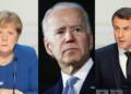Joe biden, Merkel, macron,
