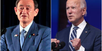 Senkaku islands, Japan, Joe Biden, Suga,