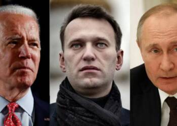 Navalny, Putin, Biden, Russia