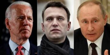 Navalny, Putin, Biden, Russia