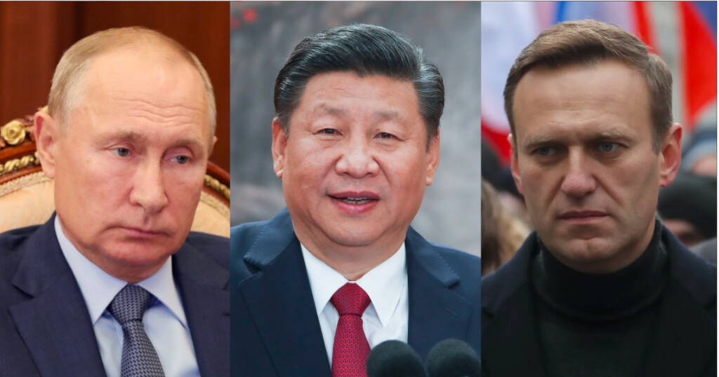 Putin, Navalny, Russia, China