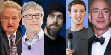 Gates, Dorsey, Bezos, Zuckerberg, USA, Soros, Dorsey