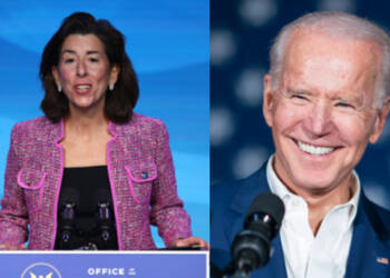 Joe Biden, Gina Raimundo, WeChat, Tencent, China