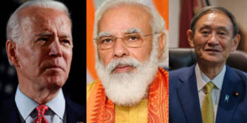 Modi, Japan, China, Biden, Suga, India, Japan