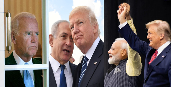 Joe Biden, Benjamin Netanyahu, Israel, Modi, Trump