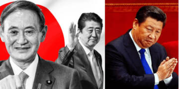 China, Japan, Xi Jinping, Yoshihide Suga, Shinzo Abe,