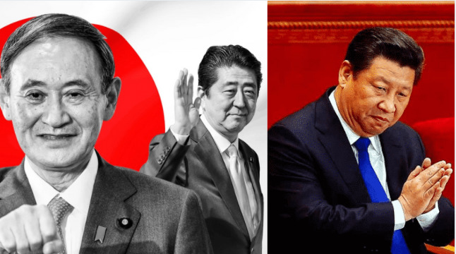 China, Japan, Xi Jinping, Yoshihide Suga, Shinzo Abe,