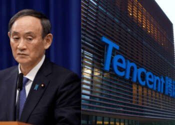 Tencent, China, Japan, Yoshihide Suga
