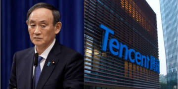 Tencent, China, Japan, Yoshihide Suga