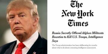 Remember the NYT story that claimed Putin is paying Taliban to claim American soldiers lives. It was fake news as Trump had rightly called it