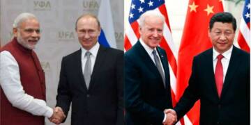 India, Russia, US, China