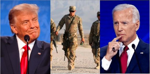 Joe Biden , Donald Trump, American troops in Afghanistan