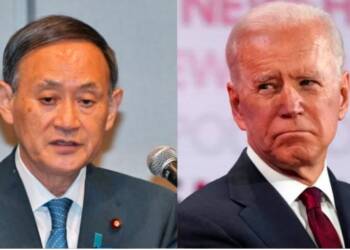 Joe Biden, Yoshihide Suga, Japan