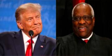 Justice Clarence Thomas, Donald Trump, Big Tech