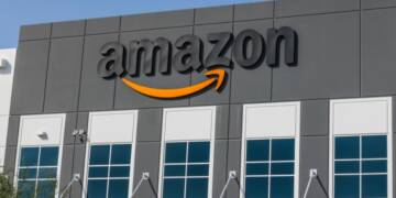 Amazon workers protesting