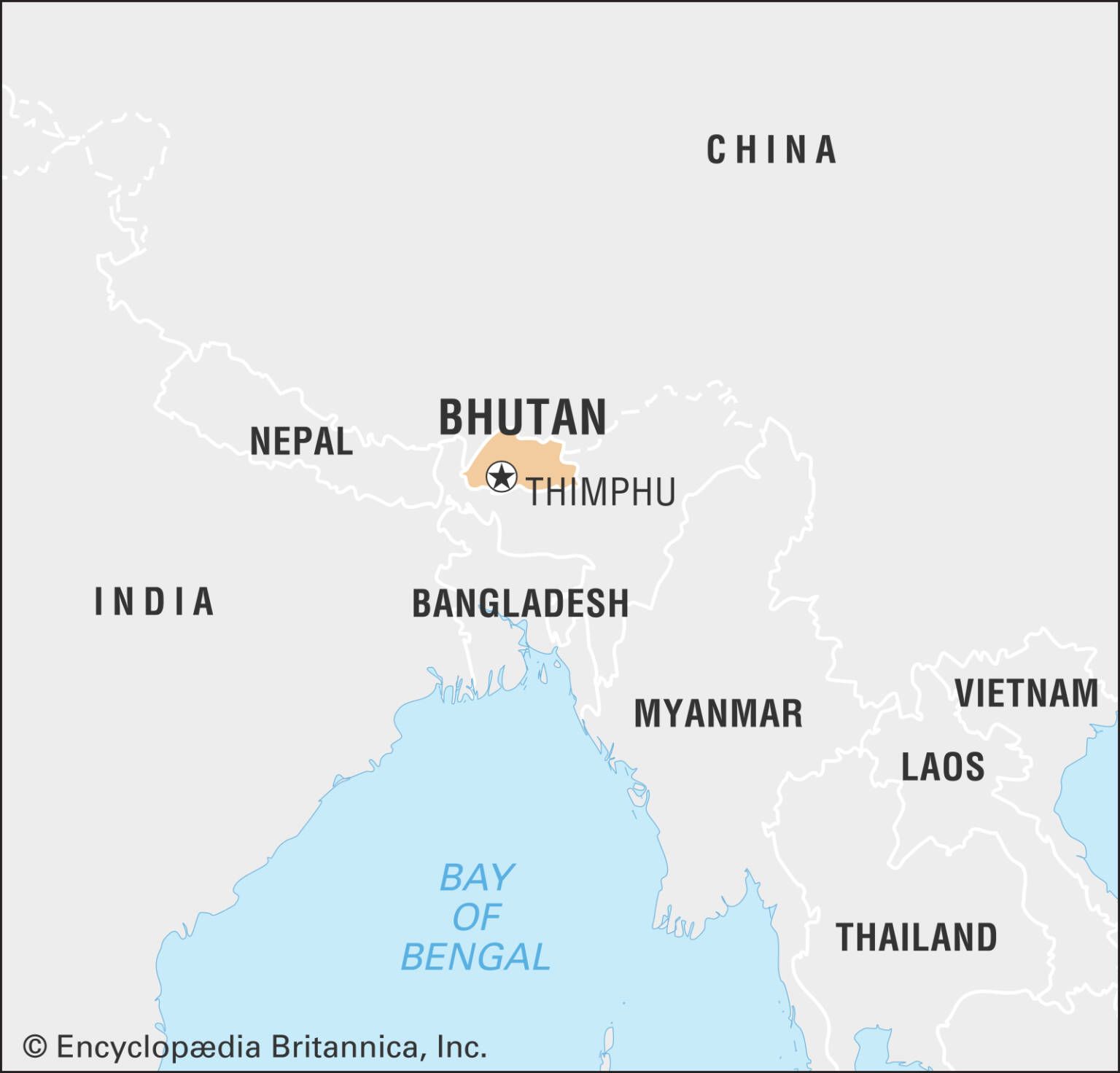 With India Firmly At Its Back Bhutan A Country Of 0 7 Million People   Bhutan Map 1536x1472 