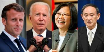Biden, Taiwan, China, France, Japan