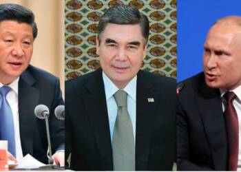 Russia, China, Turkmenistan